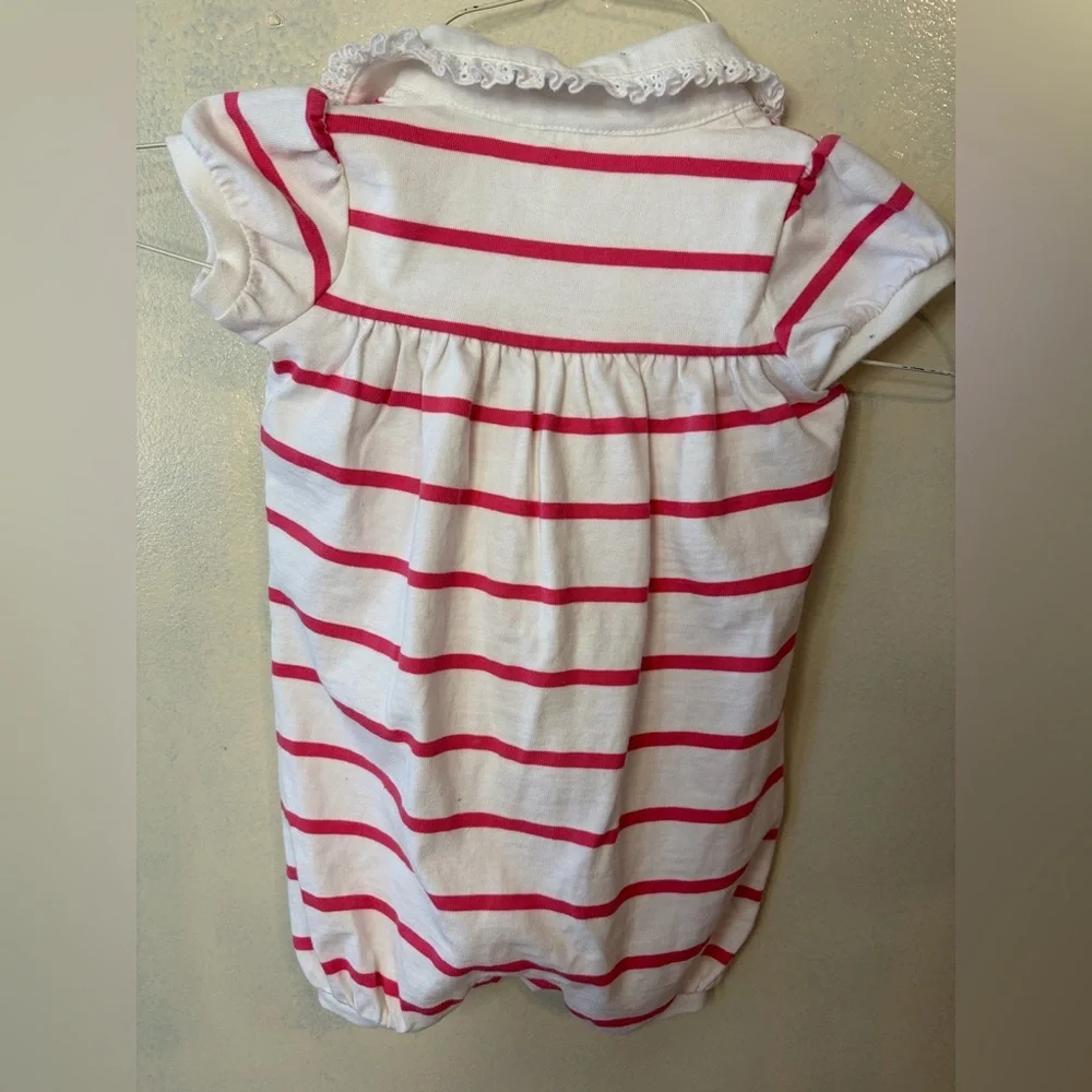 NEW Ralph Lauren baby girl striped jumper one piece size 6M